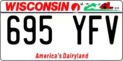 WI license plate 695YFV
