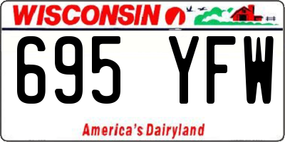 WI license plate 695YFW