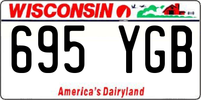 WI license plate 695YGB