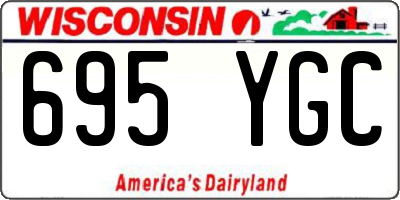WI license plate 695YGC