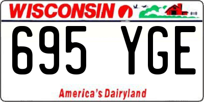 WI license plate 695YGE