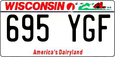 WI license plate 695YGF