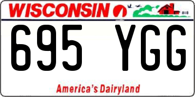 WI license plate 695YGG
