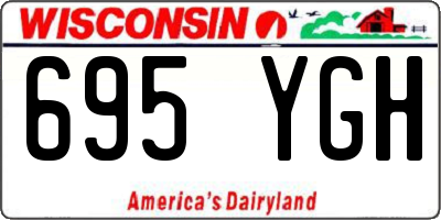 WI license plate 695YGH