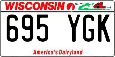 WI license plate 695YGK