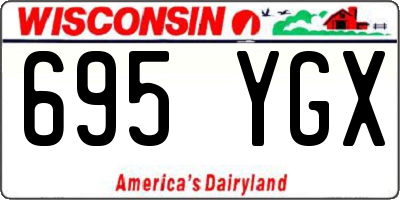 WI license plate 695YGX