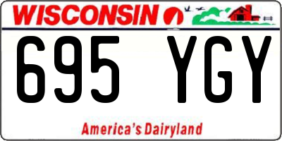 WI license plate 695YGY