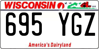 WI license plate 695YGZ