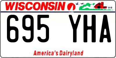 WI license plate 695YHA