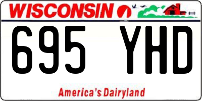 WI license plate 695YHD