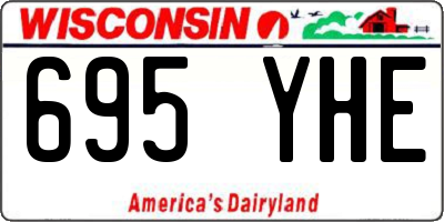 WI license plate 695YHE