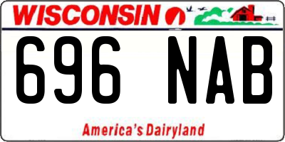 WI license plate 696NAB