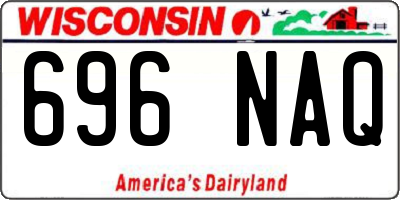 WI license plate 696NAQ