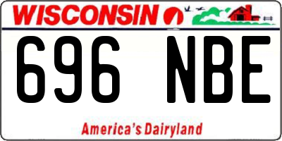 WI license plate 696NBE