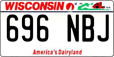 WI license plate 696NBJ