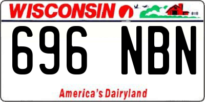 WI license plate 696NBN