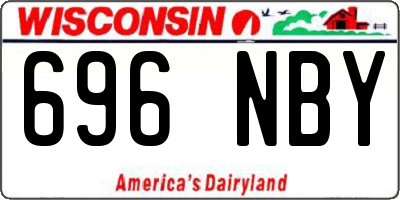 WI license plate 696NBY