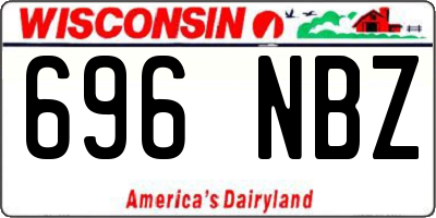 WI license plate 696NBZ