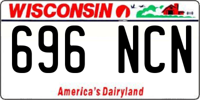 WI license plate 696NCN