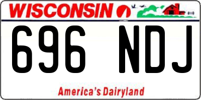 WI license plate 696NDJ