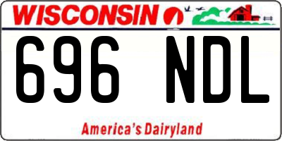 WI license plate 696NDL