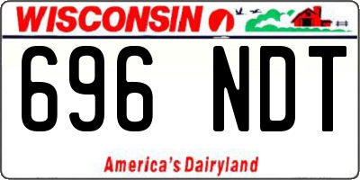 WI license plate 696NDT