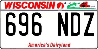 WI license plate 696NDZ