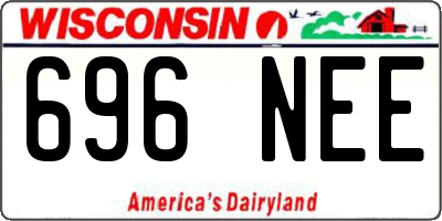 WI license plate 696NEE