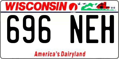 WI license plate 696NEH