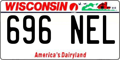 WI license plate 696NEL