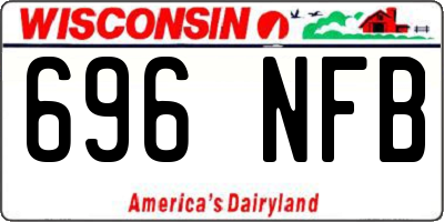WI license plate 696NFB