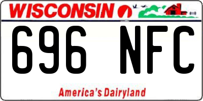 WI license plate 696NFC