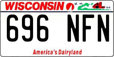 WI license plate 696NFN
