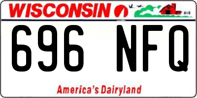 WI license plate 696NFQ