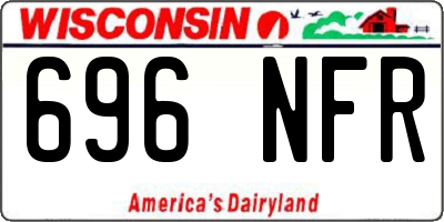 WI license plate 696NFR
