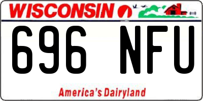 WI license plate 696NFU