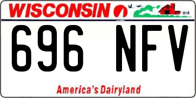 WI license plate 696NFV