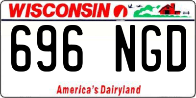 WI license plate 696NGD