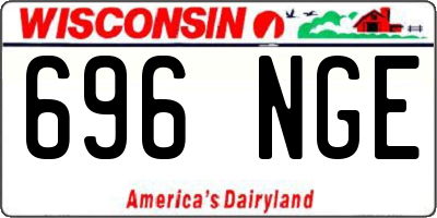 WI license plate 696NGE