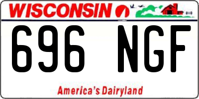 WI license plate 696NGF
