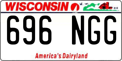 WI license plate 696NGG