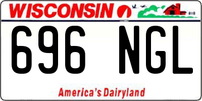 WI license plate 696NGL