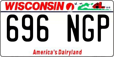 WI license plate 696NGP