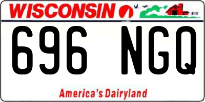 WI license plate 696NGQ