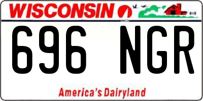 WI license plate 696NGR