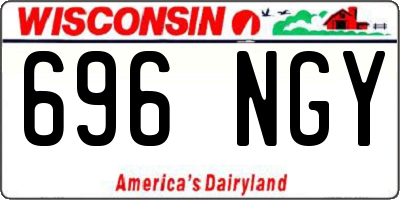 WI license plate 696NGY