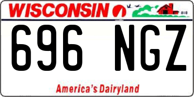 WI license plate 696NGZ