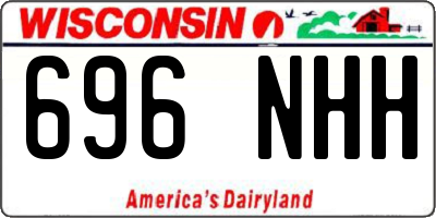 WI license plate 696NHH