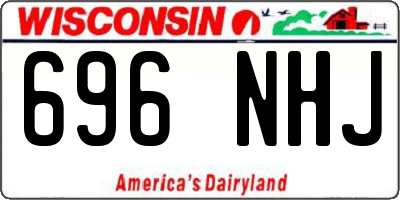WI license plate 696NHJ