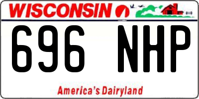 WI license plate 696NHP